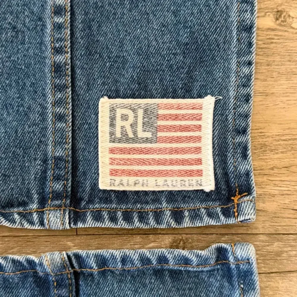Vintage Polo Ralph Lauren Denim Placemats Set of 2 (13X20)